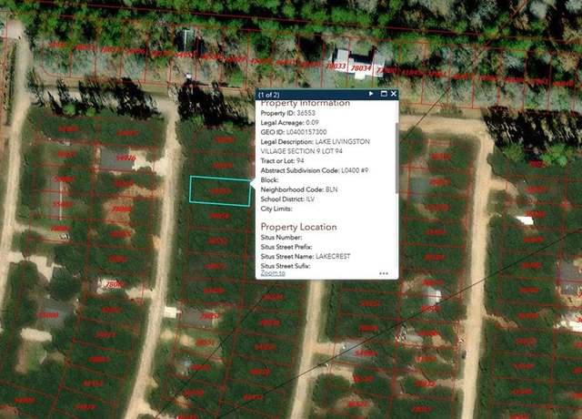 Property at 390 Lakecrest, Livingston, TX 77351