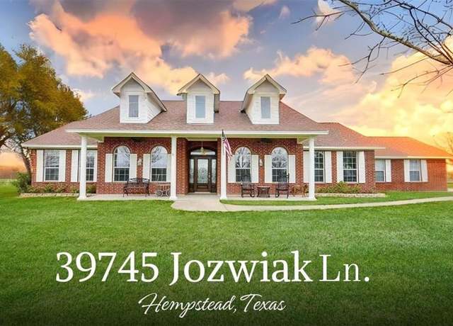 Property at 39745 Jozwiak Ln, Hempstead, TX 77445, 5 beds, 2.5 baths