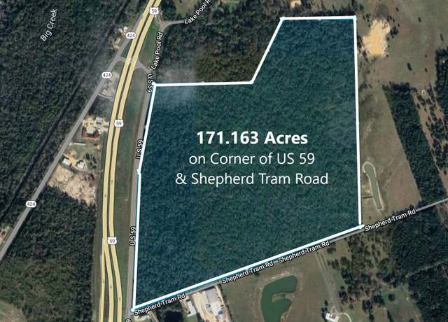 Property at 171.613 Acres Us 59 Hwy, Shepherd, TX 77371