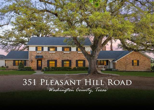 Property at 351 Pleasant Hill School Rd, Brenham, TX 77833, 4 beds, 3.5 baths