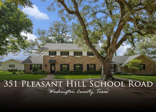 Property at 351 Pleasant Hill School Rd, Brenham, TX 77833, 4 beds, 3.5 baths