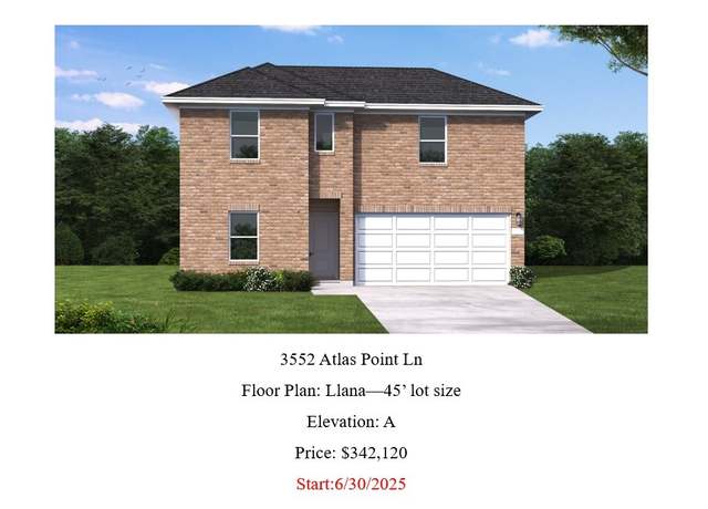 Property at 3552 Atlas Point Ln, Angleton, TX 77515, 4 beds, 2.5 baths
