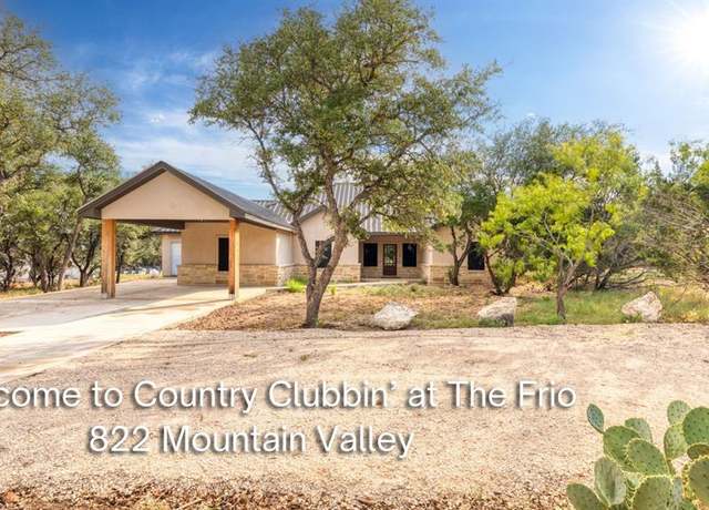 Property at 822 Mountain Vly, Concan, TX 78838, 5 beds, 5 baths