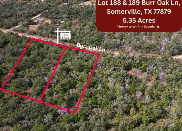 Property at Lot 188 & 189 Burr Oak Ln, Somerville, TX 77879