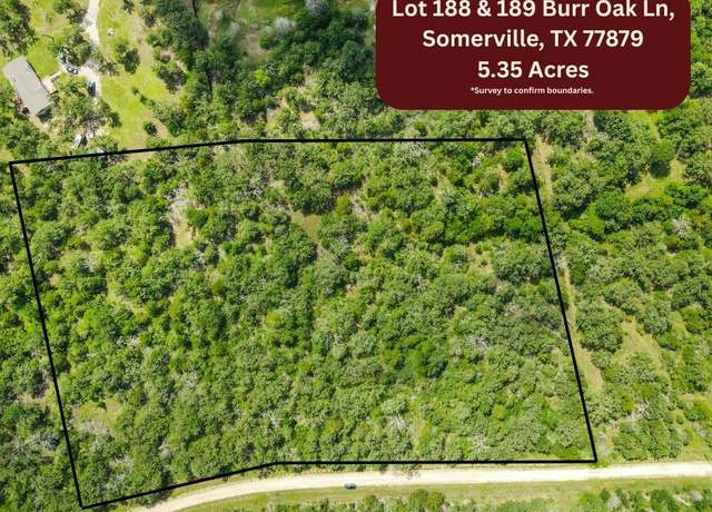 Property at Lot 188 & 189 Burr Oak Ln, Somerville, TX 77879