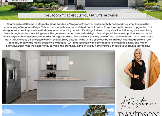 Property at 123 Rogerdale River Dr, Magnolia, TX 77354, 3 beds, 2.5 baths