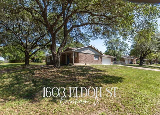 Property at 1603 Eldon St, Brenham, TX 77833, 3 beds, 2 baths