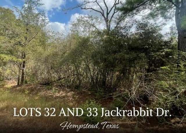 Property at 000 Lot 32 And 33 Jackrabbit Dr, Hempstead, TX 77445