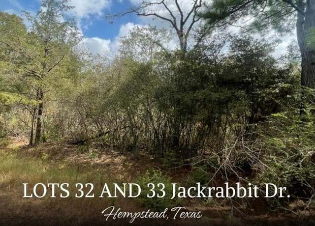 Property at 000 Lot 32 And 33 Jackrabbit Dr, Hempstead, TX 77445