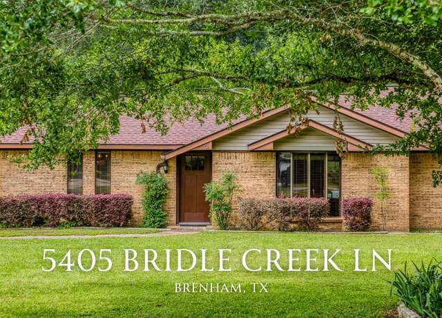Property at 5405 Bridle Creek Ln, Brenham, TX 77833, 3 beds, 2.5 baths