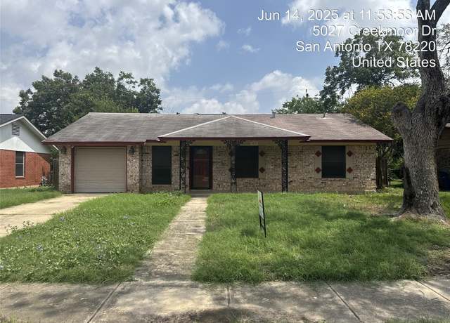 Property at 5027 Creekmoor, San Antonio, TX 78220, 4 beds, 2.5 baths