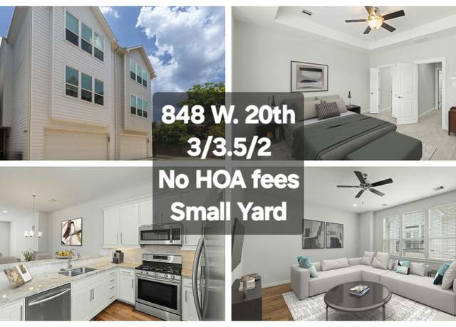 Property at 848 W 20th, Houston, TX 77008, 3 beds, 3.5 baths