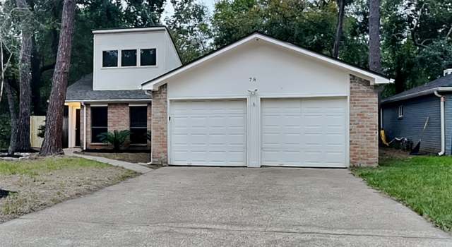 Property at 78 W White Willow Cir, The Woodlands, TX 77381, 3 beds, 2 baths