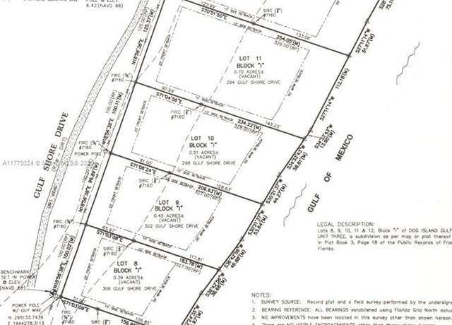 Property at 290 Gulf Shore Dr, Carrabelle, FL 32322
