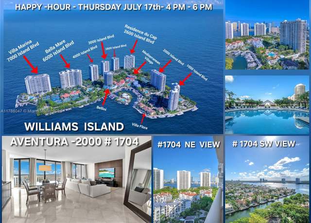 Property at 2000 Island Blvd #1704, Aventura, FL 33160, 3 beds, 3 baths
