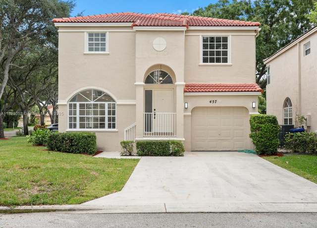 Property at 457 NW 87th Ln, Coral Springs, FL 33071, 3 beds, 2.5 baths