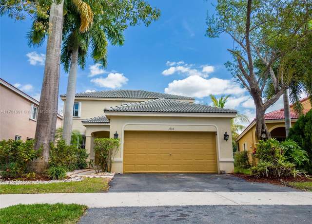 Property at 1030 Bluewood Ter, Weston, FL 33327, 4 beds, 2.5 baths