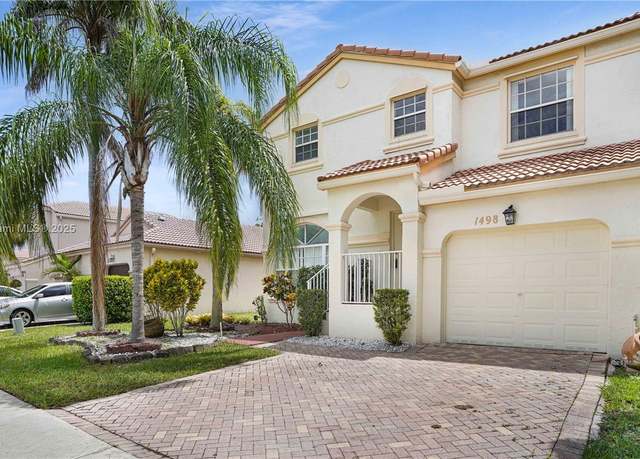 Property at 1498 NW 153rd Ln, Pembroke Pines, FL 33028, 3 beds, 2.5 baths