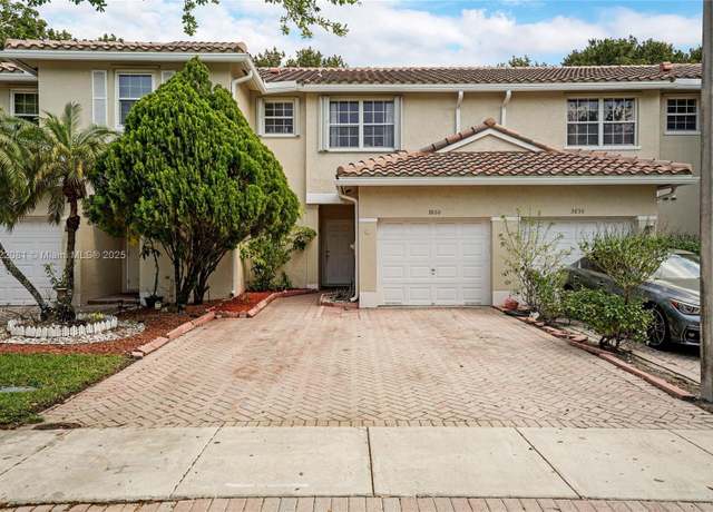 Property at 3860 NW 91st Ter, Sunrise, FL 33351, 3 beds, 2.5 baths