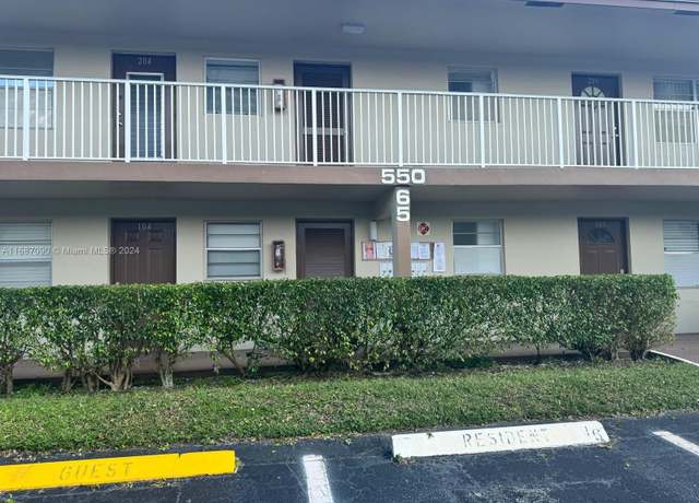 Property at 550 NW 80th Ter #103, Margate, FL 33063, 2 beds, 2 baths