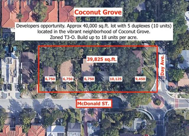 Property at 3181 Mcdonald St, Miami, FL 33133, 8 beds, 8 baths