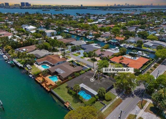 Property at 2235 Magnolia Dr, North Miami, FL 33181, 4 beds, 3 baths