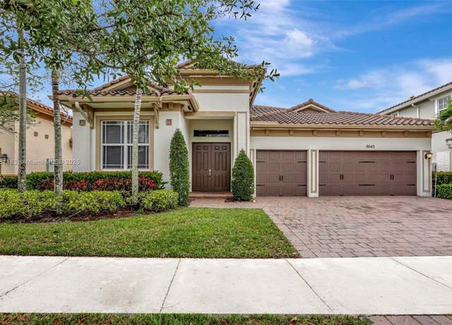 Property at 8840 Miralago Way, Parkland, FL 33076, 5 beds, 4 baths