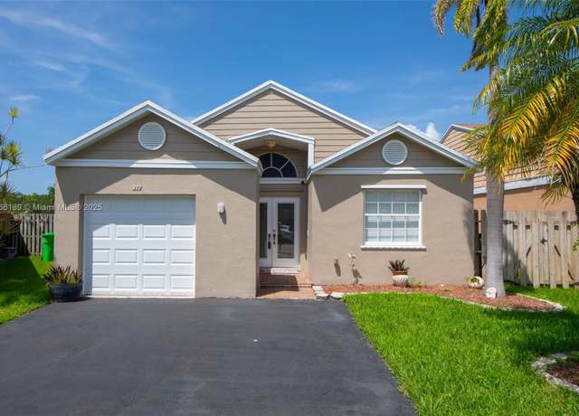 Property at 217 SW 159th Way, Sunrise, FL 33326, 3 beds, 2 baths