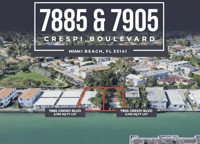 Property at 7885 Crespi Blvd, Miami Beach, FL 33141