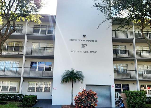 Property at 400 SW 134th Way Unit 307F, Pembroke Pines, FL 33027, 1 bed, 1 bath