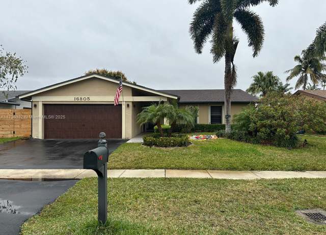 Property at 16805 SW 5th Way, Weston, FL 33326, 4 beds, 2 baths