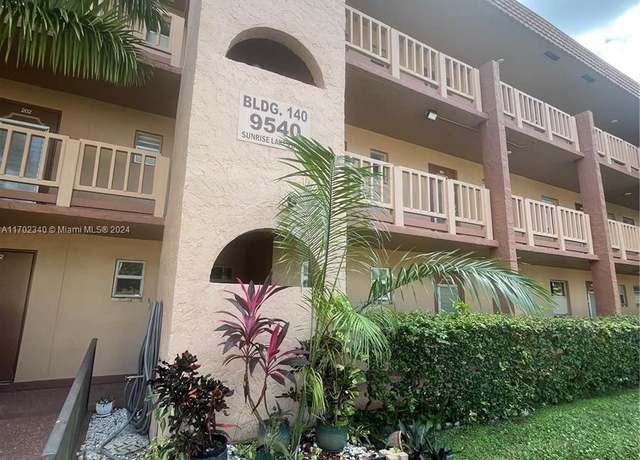 Property at 9540 Sunrise Lakes Blvd #107, Sunrise, FL 33322, 1 bed, 1.5 baths