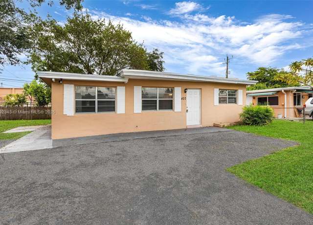 Property at 407 S 61st Ave, Hollywood, FL 33023, 3 beds, 2 baths