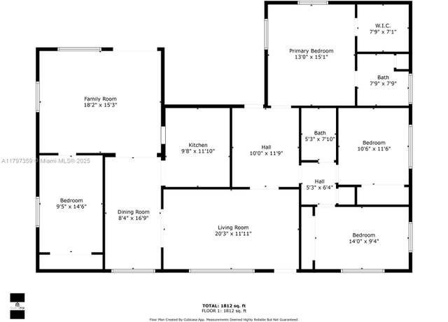 Property at 707 W 39th Pl, Hialeah, FL 33012, 4 beds, 2 baths