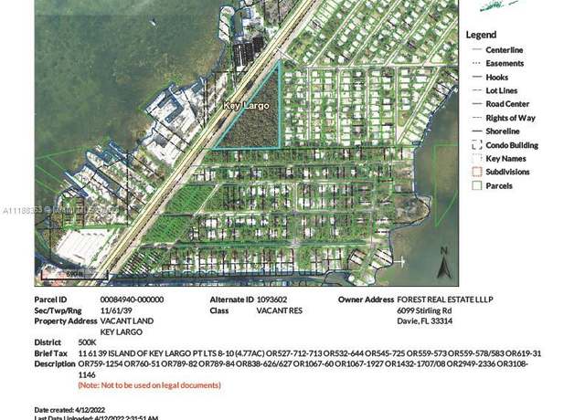 Property at Undisclosed address, Key Largo, FL 33037