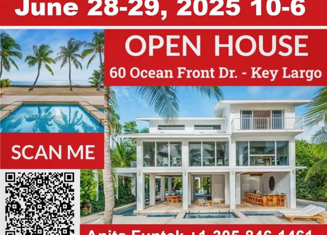 Property at 60 Ocean Front Dr, Key Largo, FL 33037, 3 beds, 2.5 baths