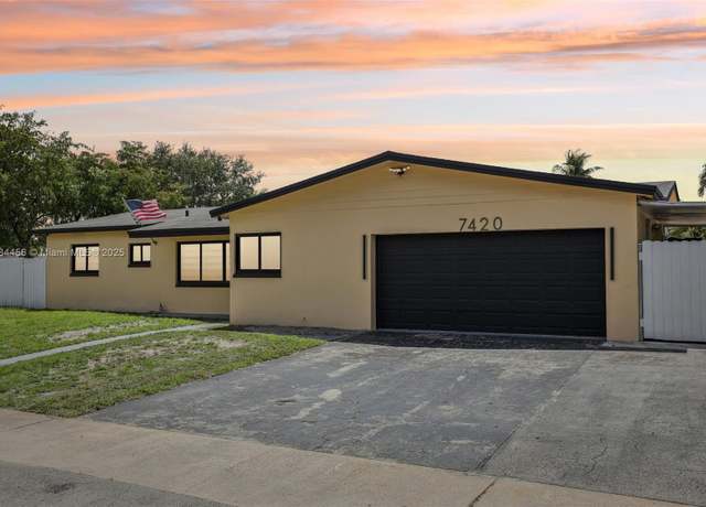 Property at 7420 Mckinley St, Hollywood, FL 33024, 4 beds, 2 baths