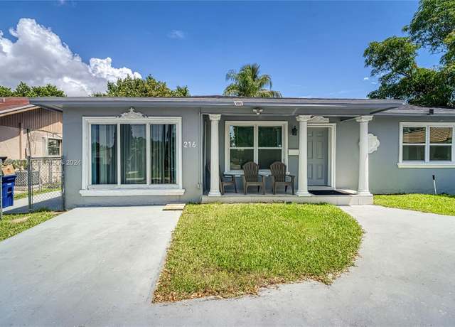 Property at 216 SW 6th St, Hallandale Beach, FL 33009, 4 beds, 2 baths