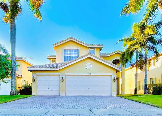 Property at 4602 SW 131st Ter, Miramar, FL 33027, 6 beds, 4 baths