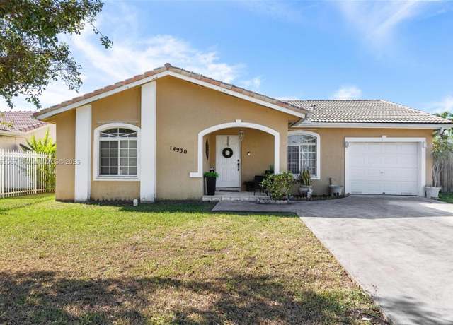 Property at 14930 SW 178th Ter, Miami, FL 33187, 3 beds, 2 baths