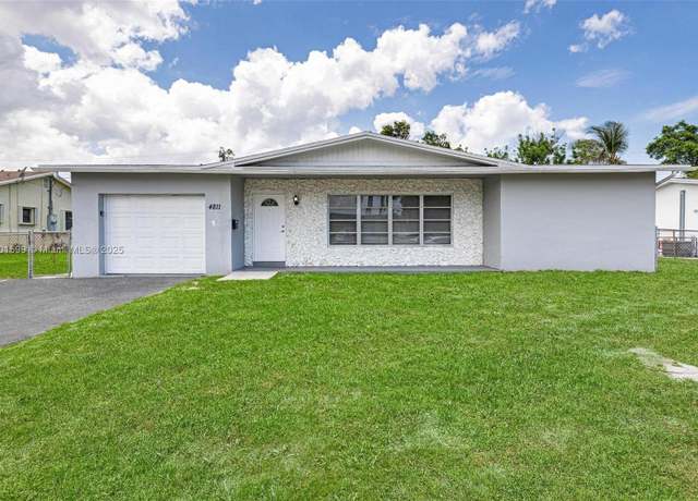 Property at 4811 NW 18th St, Lauderhill, FL 33313, 3 beds, 2 baths