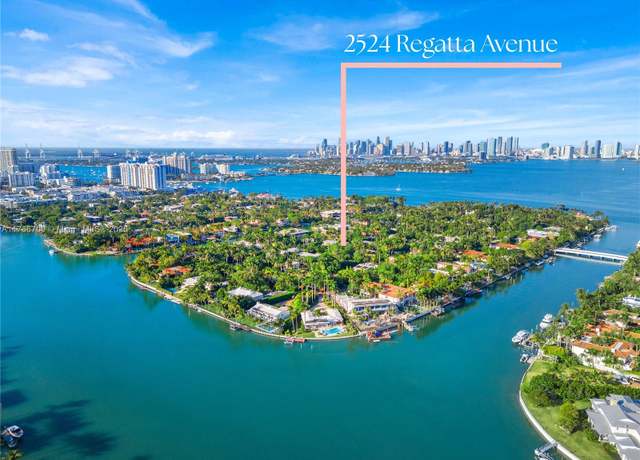 Property at 2524 Regatta Ave, Miami Beach, FL 33140, 4 beds, 3.5 baths