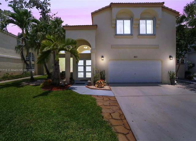 Property at 801 NW 156th Ave, Pembroke Pines, FL 33028, 4 beds, 2.5 baths