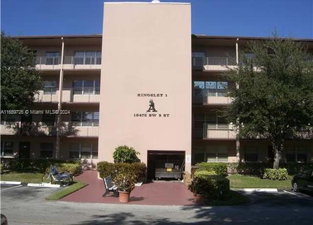 Property at 13475 SW 9th St Unit 405A, Pembroke Pines, FL 33027, 2 beds, 1.5 baths