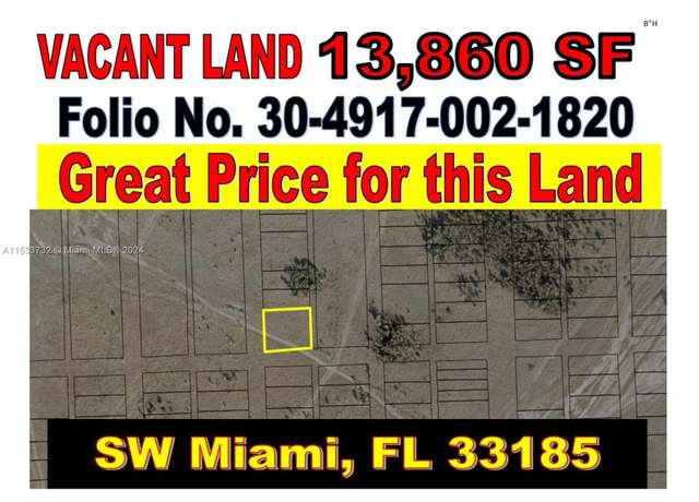 Property at Land South Of Sw 157 Avenue Homestead, Miami, FL 33185