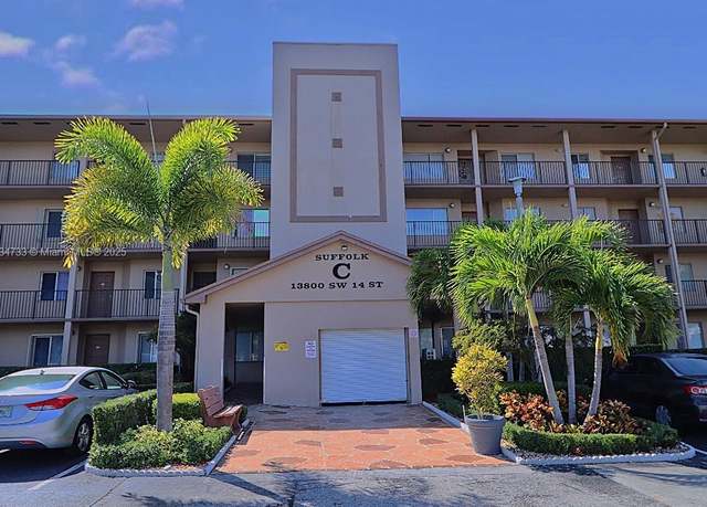 Property at 13800 SW 14th St Unit 111C, Pembroke Pines, FL 33027, 1 bed, 1.5 baths