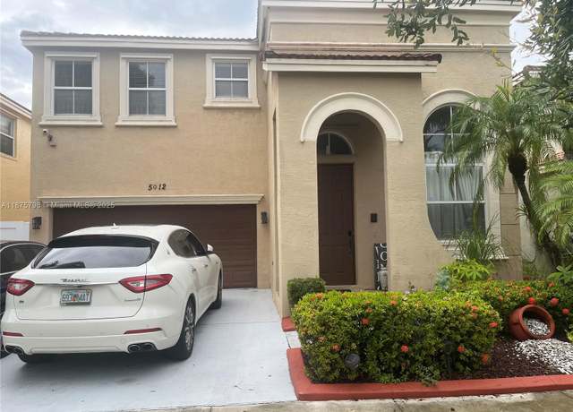 Property at 5012 SW 155 Ave, Miramar, FL 33027, 3 beds, 2.5 baths