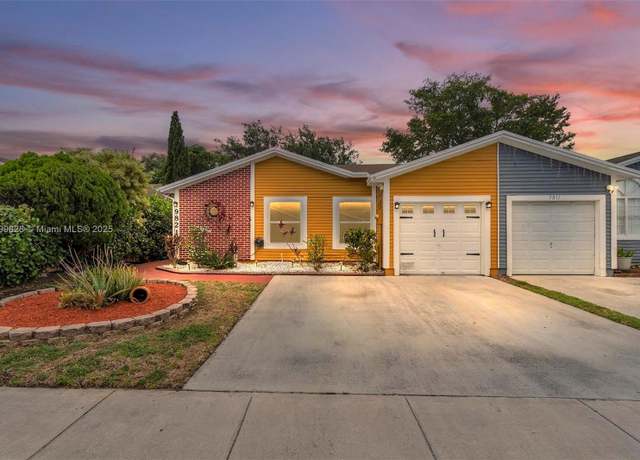 Property at 9821 W Fern Ln, Miramar, FL 33025, 4 beds, 2 baths