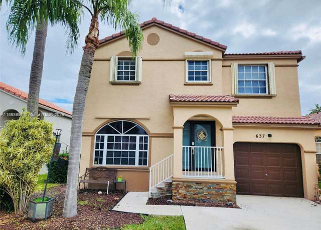 Property at 637 NW 157th Ln, Pembroke Pines, FL 33028, 3 beds, 2.5 baths