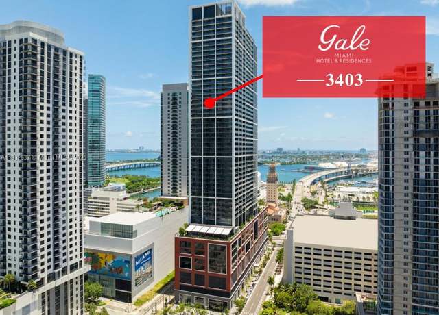 Property at 601 NE 1 #3403, Miami, FL 33132, 1 bed, 1 bath